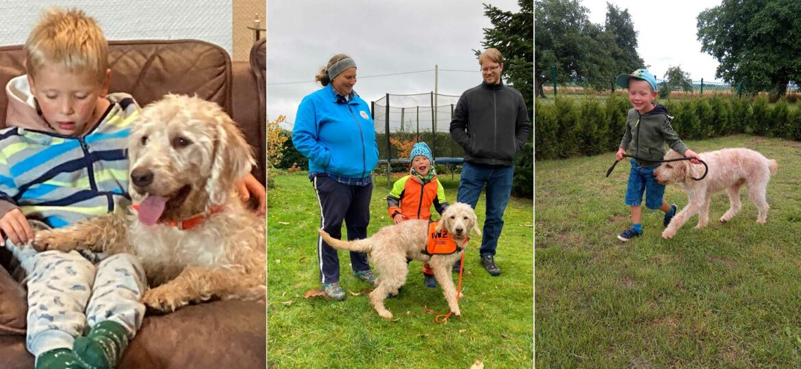 Introbild Hörer helfen Kindern Spendenmarathon 2021 Assistenzhund für Ben