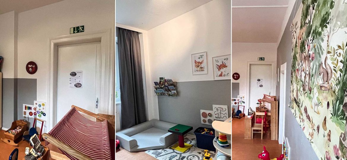 Introbild Familienzimmer im St. Josef Heim finanziert durch Hörer helfen Kindern