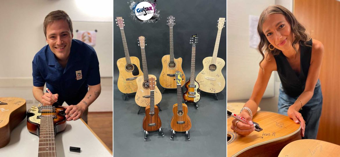 Introbild Guitar Nerds sammeln 2024 für Hörer helfen Kindern mit Tombola