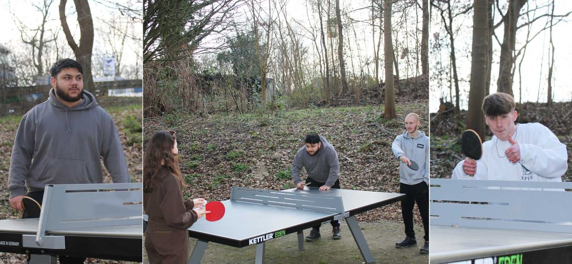 Introbild Neue Tischtennisplatte für das Produktionsschulzentrum Hamburg durch Hörer helfen Kindern