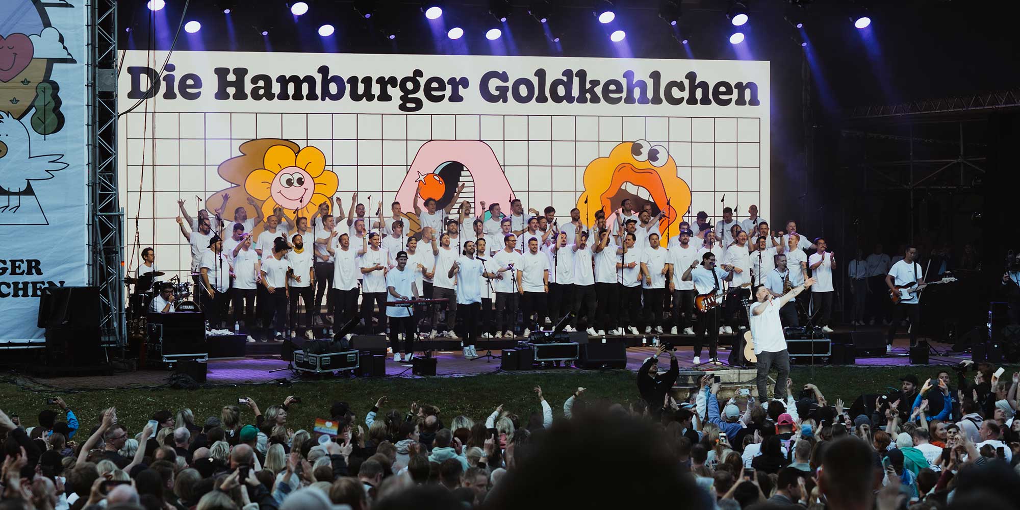 Introbild Hamburger Goldkehlchen singen für Hörer helfen Kindern